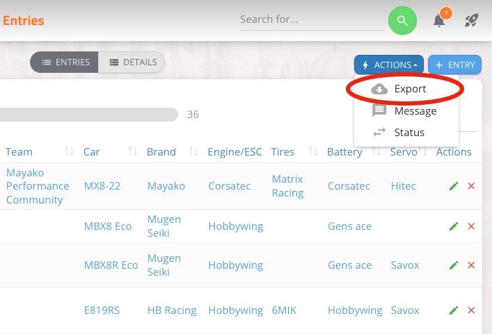 How to export entries to TimeKeeping system - House of RC